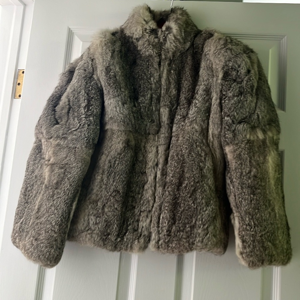 Princess Caravelle crop Rabbit fur jacket